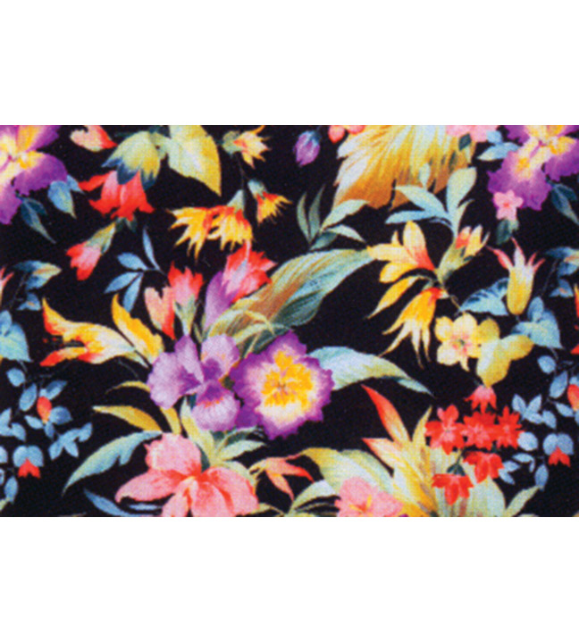 Black Luau Tablecloth 120"L x 60"W